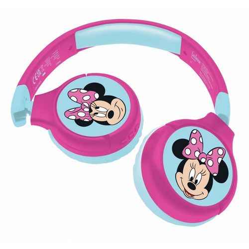 Lexibook - Disney Minnie Mouse - 2 In 1 Foldable Headphones (Hpbt010m