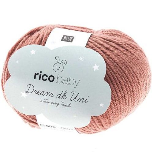 Fil À Tricoter Rico Baby Dream Uni Dk - Rico Design 08 Rose