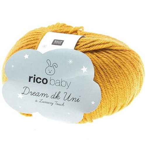 Fil À Tricoter Rico Baby Dream Uni Dk - Rico Design 09 Jaune