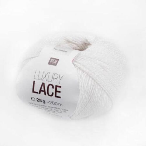 Pelote De Laine Luxury Lace - 25gr - Rico Design 01 Blanc