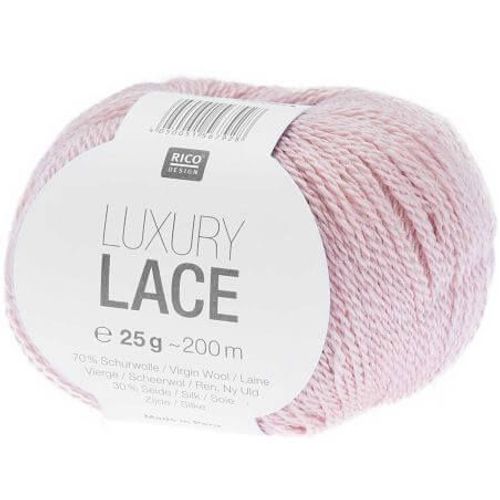 Pelote De Laine Luxury Lace - 25gr - Rico Design 02 Rose