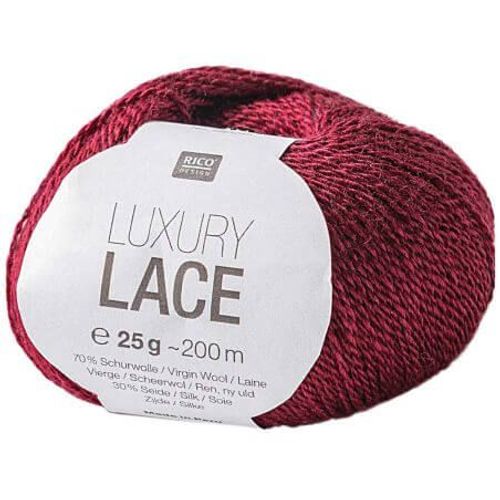 Pelote De Laine Luxury Lace - 25gr - Rico Design 03 Rouge