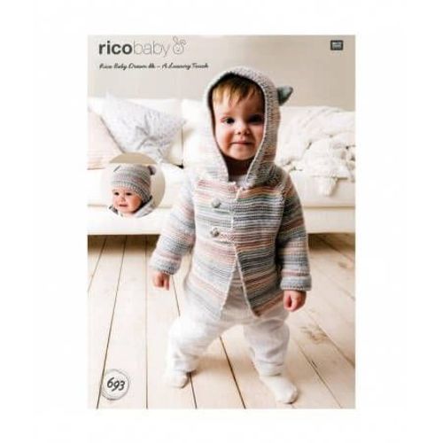 Fiche Tricot N°693 Baby Dream Lux Dk - Rico Design Bleu