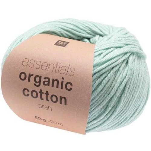 Coton À Tricoter Essentials Organic Cotton Aran - Rico Design 11 Bleu