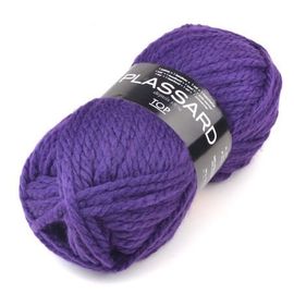 Fil À Tricoter Top De 300 Gr ! - Plassard Violet (621)