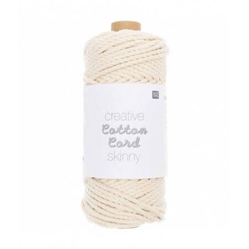Creative Cotton Cord Skinny - Rico Design 01 Ecru