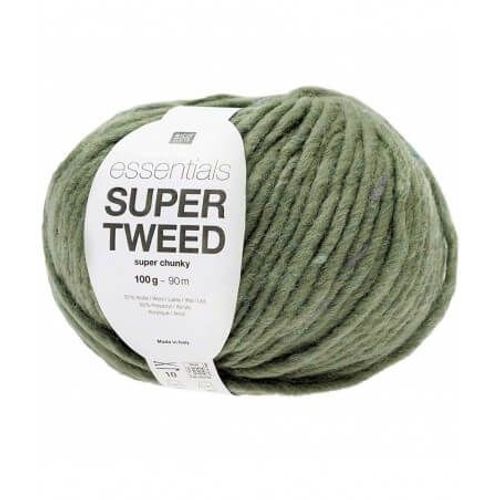 Laine À Tricoter Essentials Super Tweed Super Chunky 100 Gr - Rico Design 04 Vert