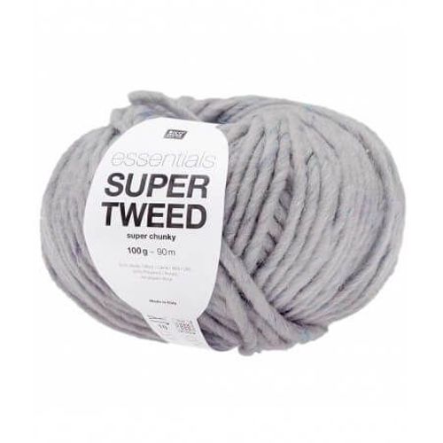 Laine À Tricoter Essentials Super Tweed Super Chunky 100 Gr - Rico Design 03 Violet