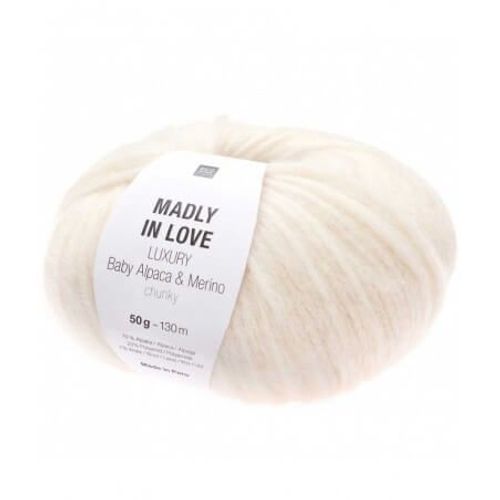 Madly In Love - Baby Alpaga Et Mérino À Tricoter - Rico Design 01 Ecru