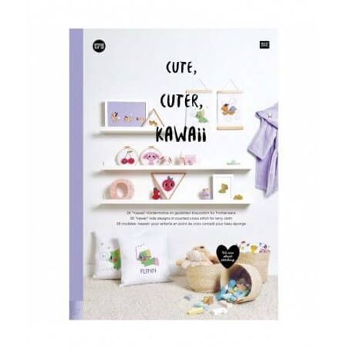 Livre De Broderie N°175 Cute, Cuter, Kawaii - Rico Design Violet