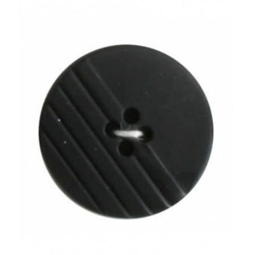 Boutons Stylisés Noirs 28 Mm X 2 - Distrifil Noir