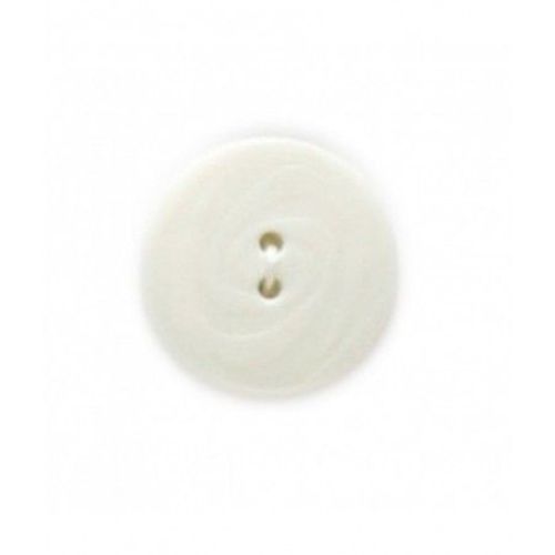 Lot De 4 Boutons Stries Blancs 19 Mm - Distrifil Blanc
