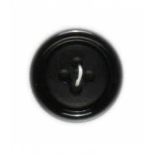 Boutons Cerclés Noirs 25 Mm X 3 - Distrifil Noir