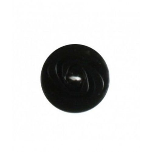 Lot De 4 Boutons Stries Noir 19 Mm - Distrifil Noir