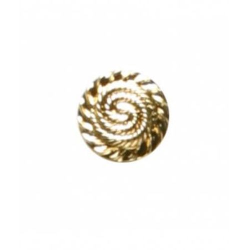 Boutons Spirale Doré 15 Mm X 4 - Distrifil Or