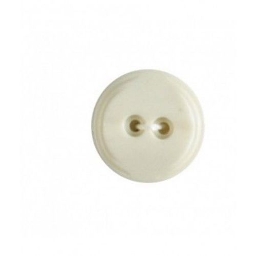 Lot De 4 Boutons Classique Blanc 18 Mm - Distrifil Ecru
