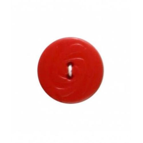 Boutons Stries Rouge 19 Mm X 4 - Distrifil Rouge