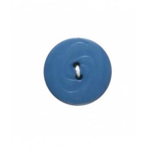 Boutons Stries Bleu 19 Mm X 4 - Distrifil Bleu