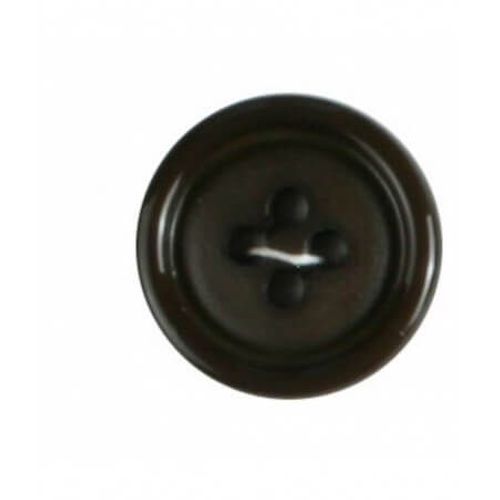 Boutons Rebord Marron 25 Mm X 3 - Distrifil Marron