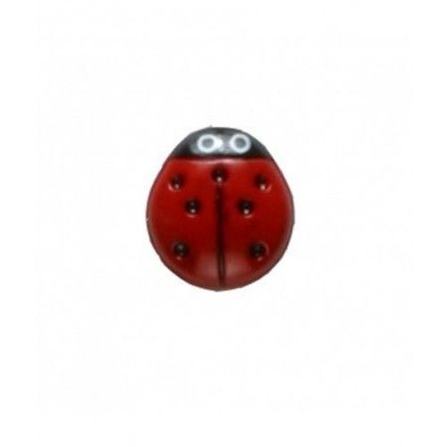 Boutons Coccinelle 15 Mm X 3 - Distrifil Multicolore