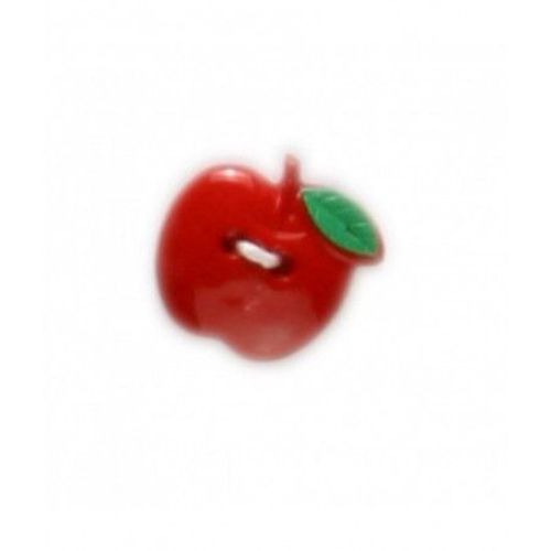 Boutons Pomme Rouge 19 Mm X 2 - Distrifil Rouge