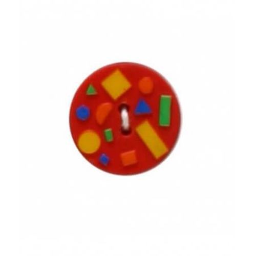Boutons Pizza 18 Mm X 2 - Distrifil Rouge