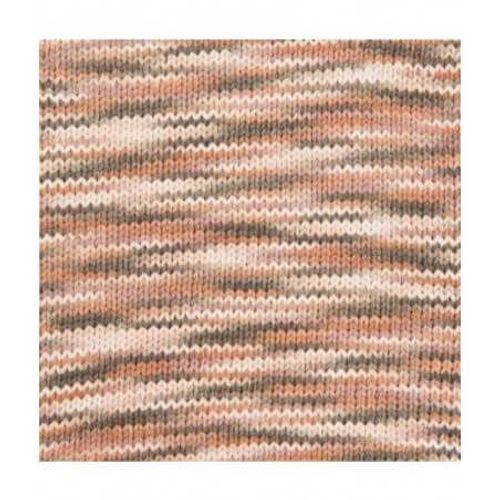 Fil À Tricoter Creative Cotton Print Aran - Rico Design Multicolore (029 - Rose/Brun Mix)