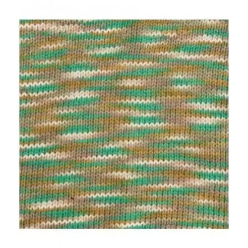 Fil À Tricoter Creative Cotton Print Aran - Rico Design Multicolore (027 - Gris/Vert Mix)