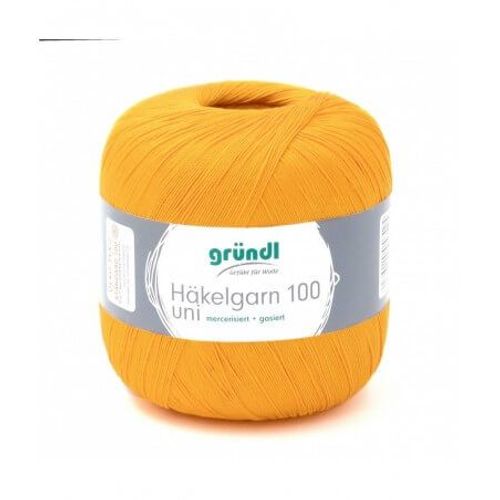 Hakelgarn 100 Fil Coton À Crocheter - Grundl - Certifié Oeko-Tex 134 Orange