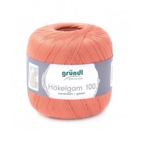 Hakelgarn 100 Fil Coton À Crocheter - Grundl - Certifié Oeko-Tex 119 Orange
