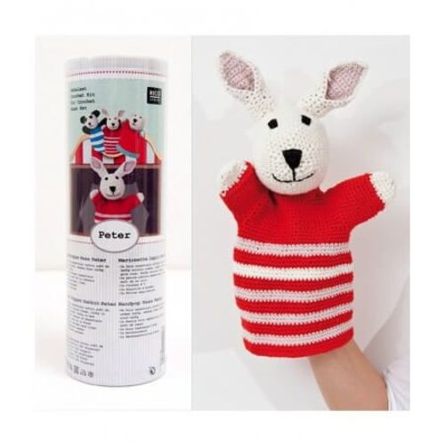 Kit Marionnette Lapin Peter Au Crochet - Rico Design Multicolore
