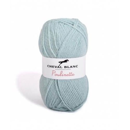 Pelote De Laine À Tricoter Poulinette - Cheval Blanc 210 Bleu