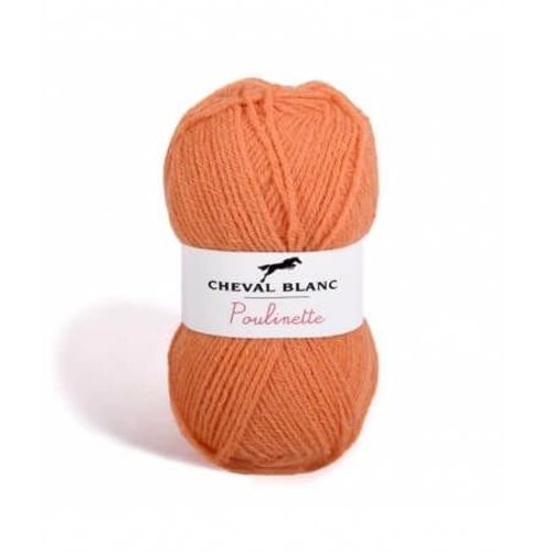 Pelote De Laine À Tricoter Poulinette - Cheval Blanc 271 Orange