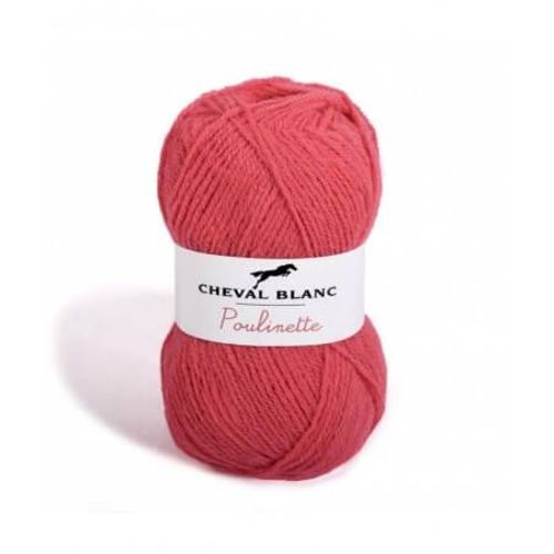 Pelote De Laine À Tricoter Poulinette - Cheval Blanc 055 Rose