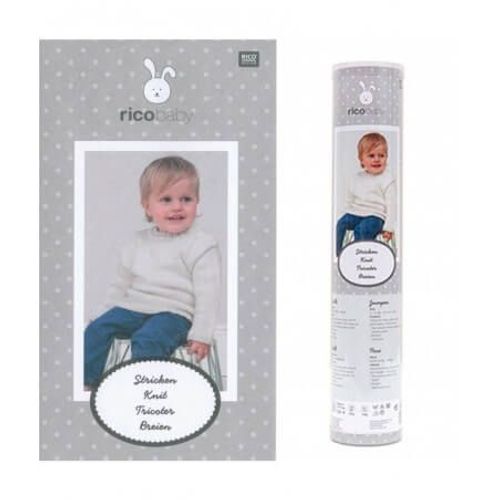 Kit Pull Pour Enfant À Tricoter - Rico Design Ecru