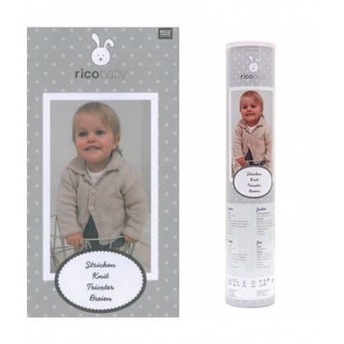 Kit Veste Pour Enfant À Tricoter - Rico Design Marron