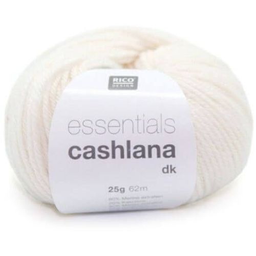 Pelote De Cachemire À Tricoter Essentials Cashlana - 25gr - Rico Design 03 Ecru