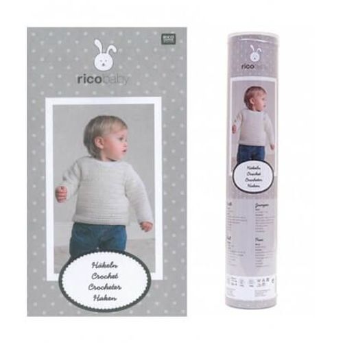 Kit Pull Pour Enfant À Réaliser Au Crochet - Rico Design Ecru