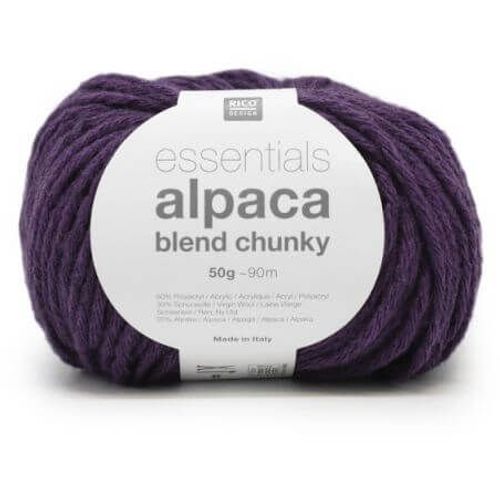 Laine À Tricoter Essentials Alpaca Blend Chunky - Rico Design 10 Violet
