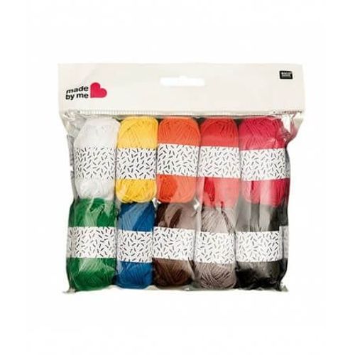 Minis Pelotes De Coton À Tricoter 10 X 10gr - Classic - Rico Design 01 Multicolore