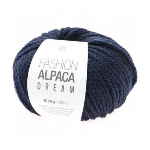 Pelote De Laine Et Alpaga À Tricoter Fashion Alpaca Dream 50gr - Rico Design 21 Bleu