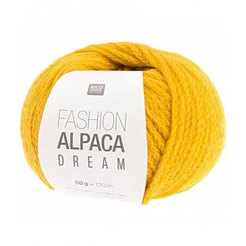 Pelote De Laine Et Alpaga À Tricoter Fashion Alpaca Dream 50gr - Rico Design 12 Jaune