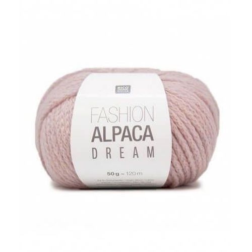 Pelote De Laine Et Alpaga À Tricoter Fashion Alpaca Dream 50gr - Rico Design 10 Rose