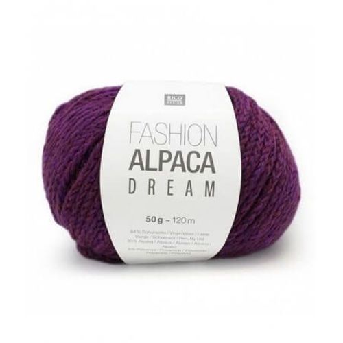 Pelote De Laine Et Alpaga À Tricoter Fashion Alpaca Dream 50gr - Rico Design 05 Violet