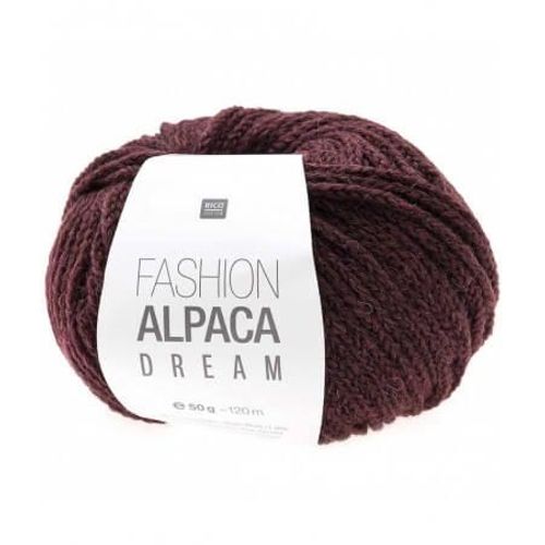 Pelote De Laine Et Alpaga À Tricoter Fashion Alpaca Dream 50gr - Rico Design 20 Rouge