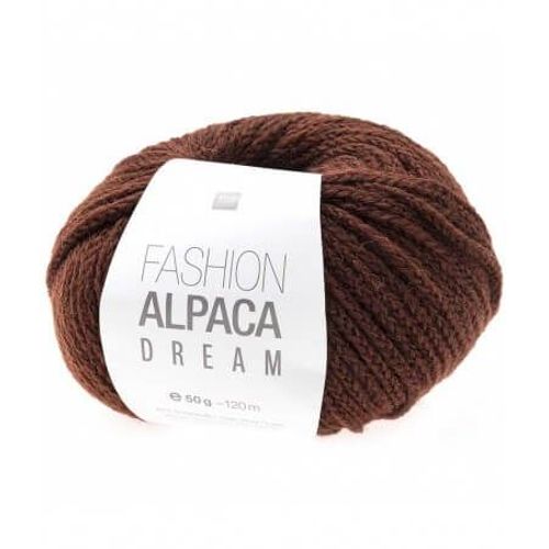 Pelote De Laine Et Alpaga À Tricoter Fashion Alpaca Dream 50gr - Rico Design 19 Marron