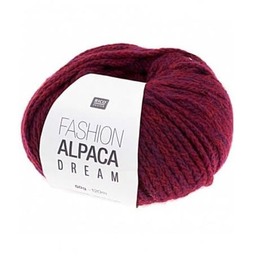 Pelote De Laine Et Alpaga À Tricoter Fashion Alpaca Dream 50gr - Rico Design 04 Rouge