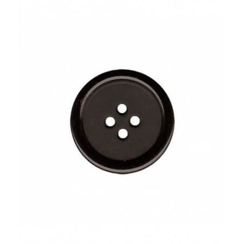 Boutons Rebord 4 Trous 20mm X 3 - Union Knopf Noir