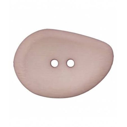 Bouton Navette Beige 2 Trous 54mm X 1 - Union Knopf Marron