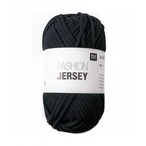 Pelote De Coton À Tricoter Fashion Jersey - Rico Design 08 Noir